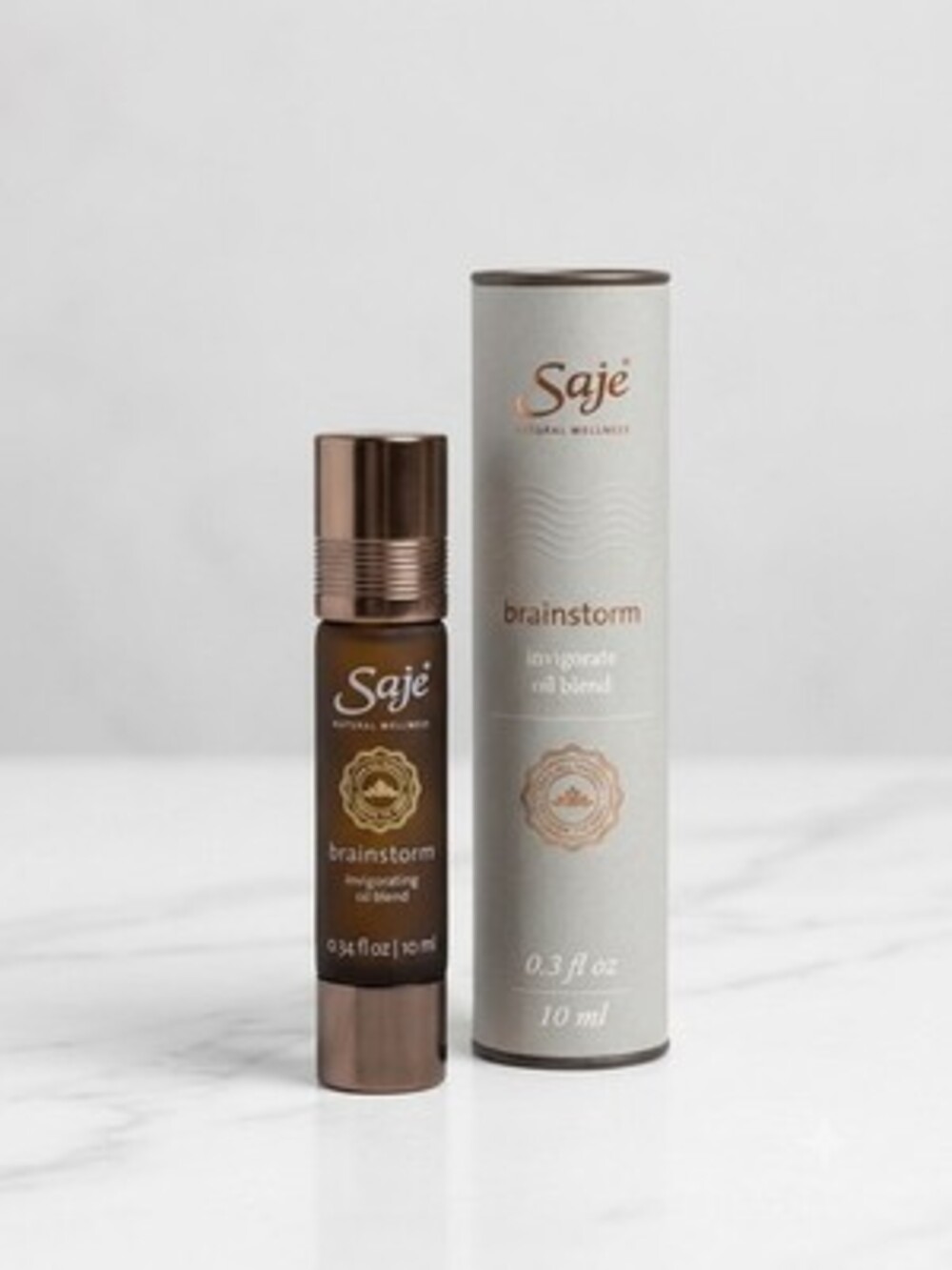 Saje Natural Wellness Brainstorm Invigorating Oil Blend Roll On 10ml 0.34 oz